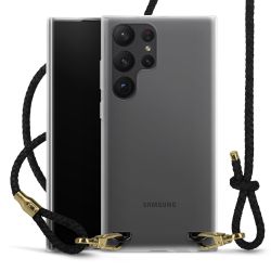 New Carry Case Transparent Leder schwarz/gold